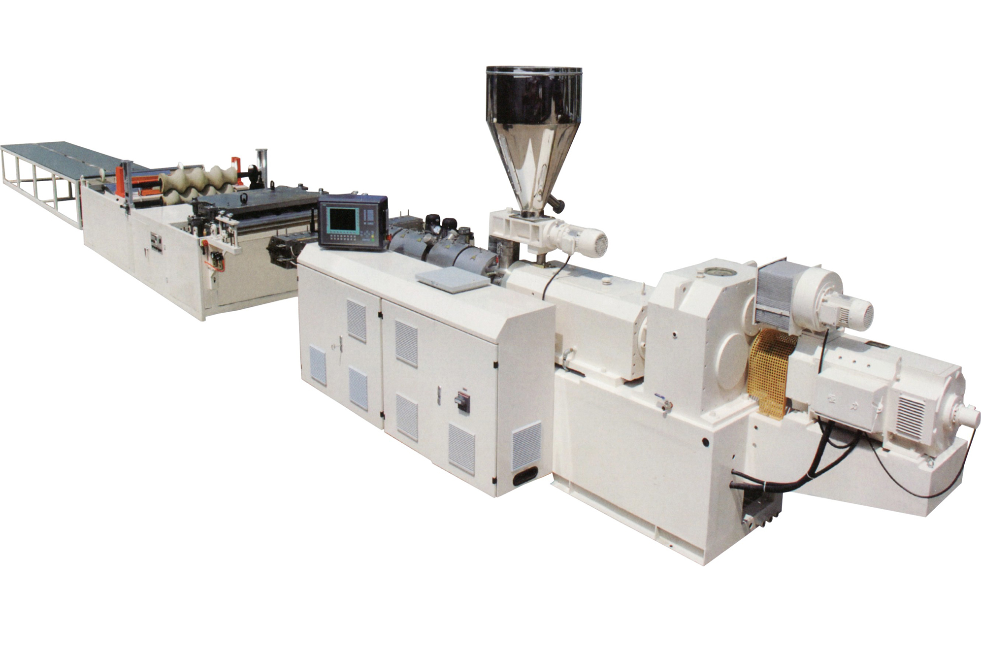 PVC波浪瓦復合梯形瓦擠出生產(chǎn)線